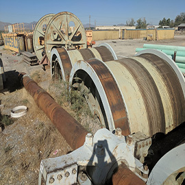 12 ft double drum mine hoist for sale